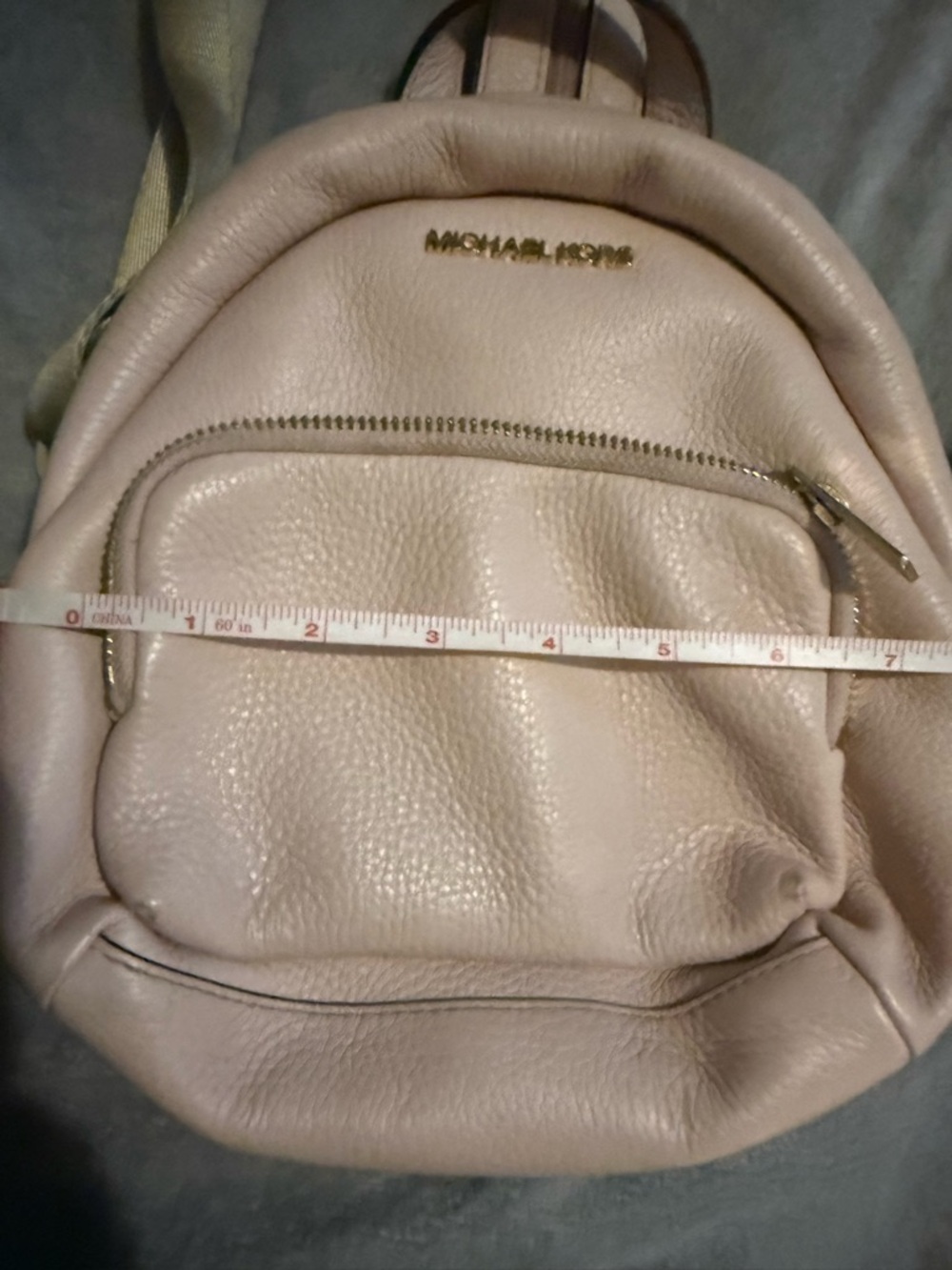 Michael Kors Blush Leather Backpack - Picture 9 of 11
